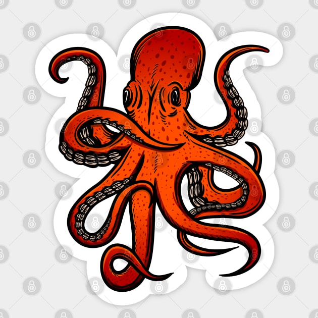 Octopus Sticker by Sticker Steve